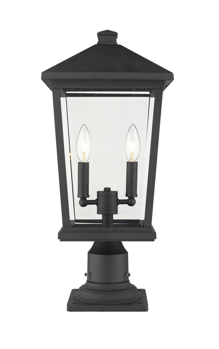 Lanterne extérieure sur socle Beacon - Noir 21 1/2" by Z-Lite | Luminaires & cie