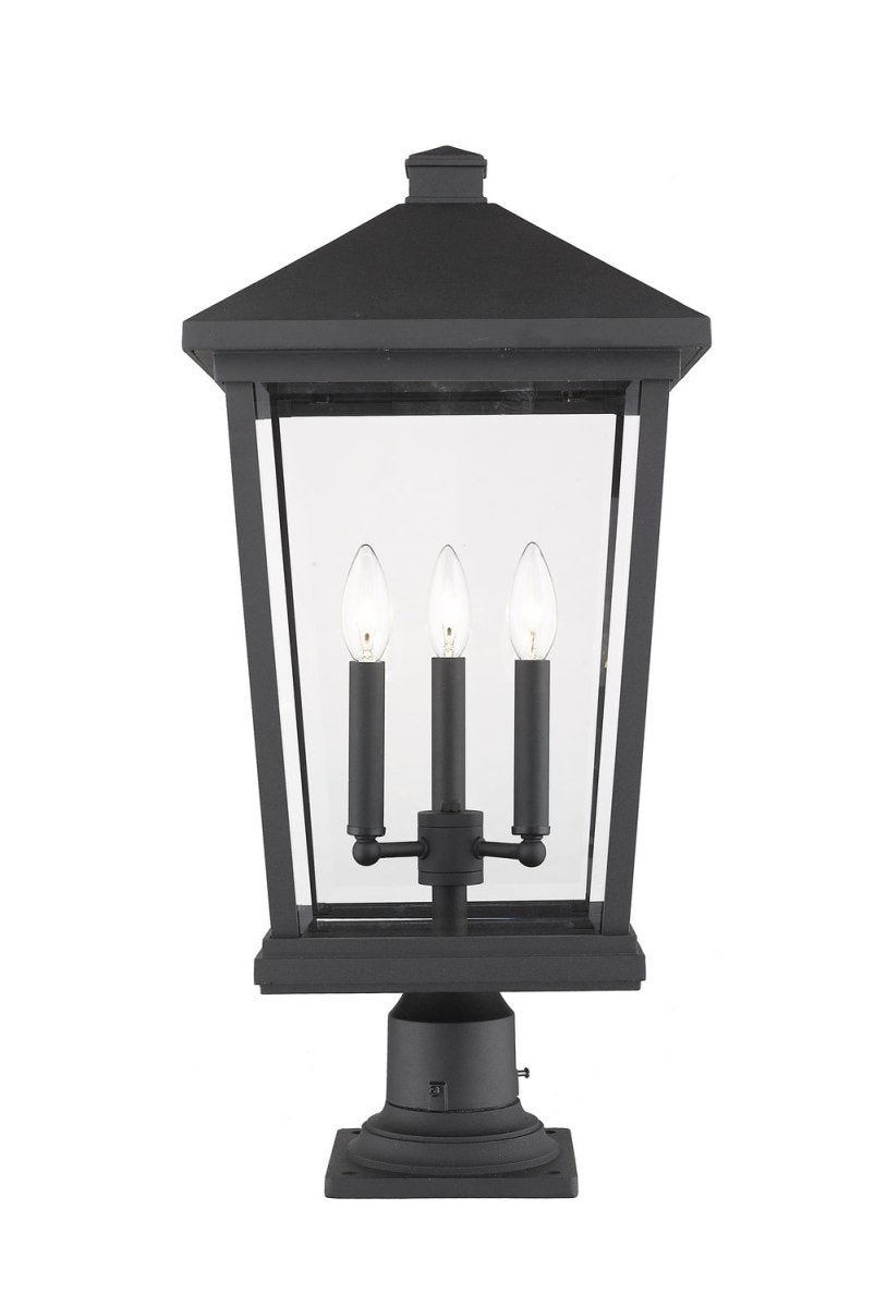 Lanterne extérieure sur socle Beacon - Noir 25 1/2" by Z-Lite | Luminaires & cie