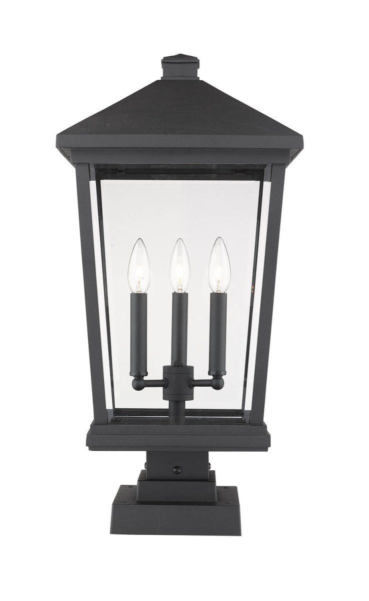 Lanterne extérieure sur socle Beacon - Noir 24 3/4" by Z-Lite | Luminaires & cie