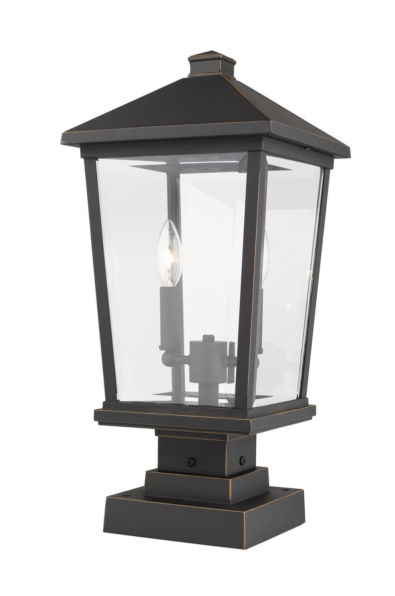 Lanterne extérieure sur socle Beacon - Noir 32" by Z-Lite | Luminaires & cie