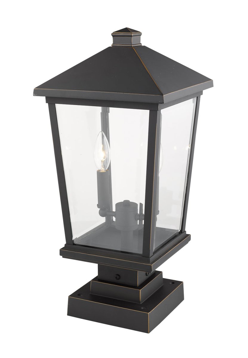 Lanterne extérieure sur socle Beacon - Noir 32" by Z-Lite | Luminaires & cie