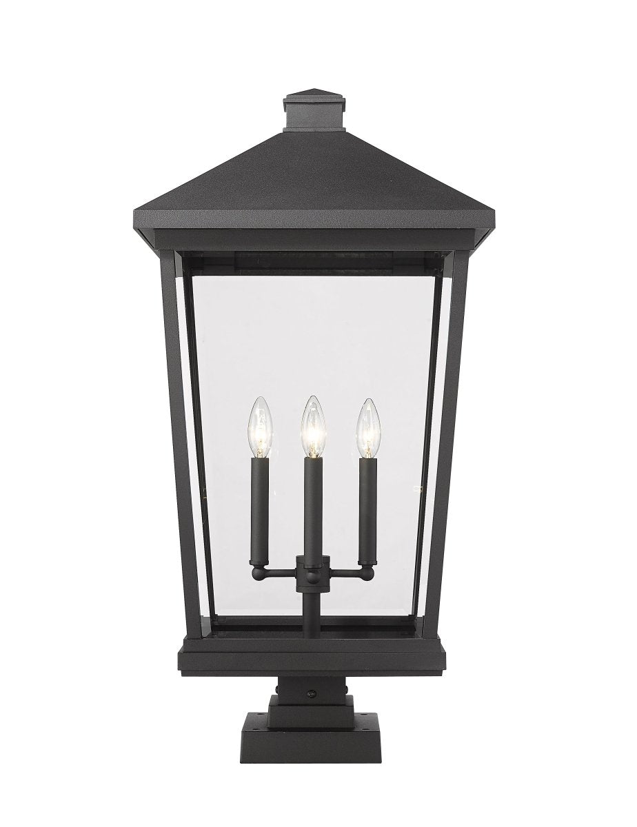 Lanterne extérieure sur socle Beacon - Noir 32" by Z-Lite | Luminaires & cie