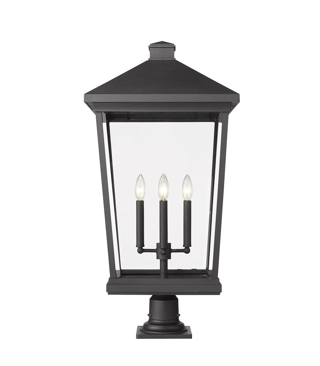 Lanterne extérieure sur socle Beacon - Noir 32" by Z-Lite | Luminaires & cie