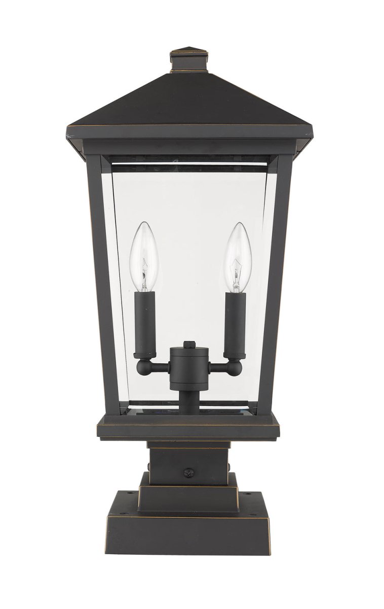 Lanterne extérieure sur socle Beacon - Noir 32" by Z-Lite | Luminaires & cie