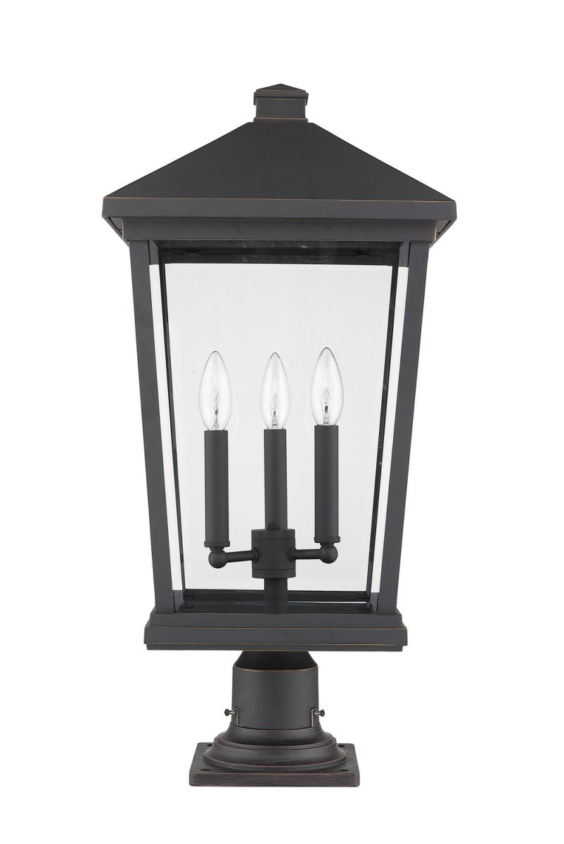Lanterne extérieure sur socle Beacon - Noir 32" by Z-Lite | Luminaires & cie