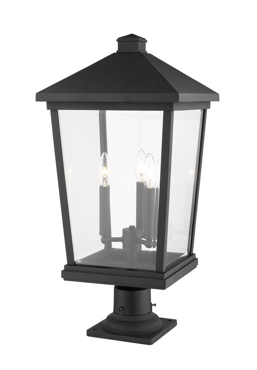 Lanterne extérieure sur socle Beacon - Noir 32" by Z-Lite | Luminaires & cie