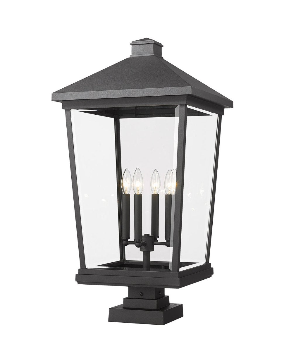 Lanterne extérieure sur socle Beacon - Noir 32" by Z-Lite | Luminaires & cie