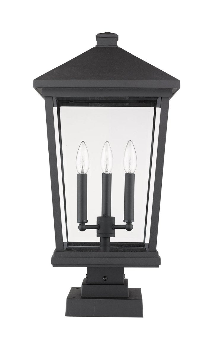 Lanterne extérieure sur socle Beacon - Noir 32" by Z-Lite | Luminaires & cie