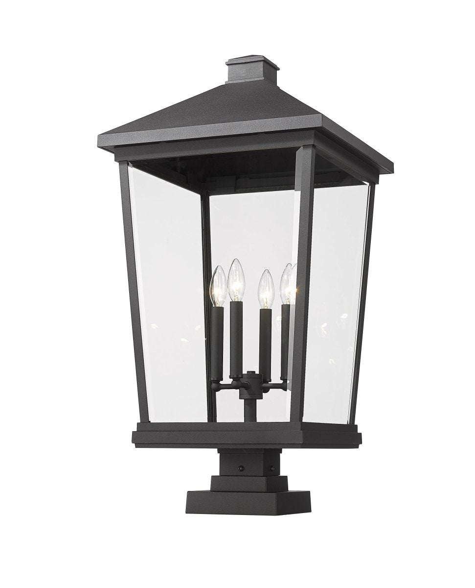 Lanterne extérieure sur socle Beacon - Noir 32" by Z-Lite | Luminaires & cie