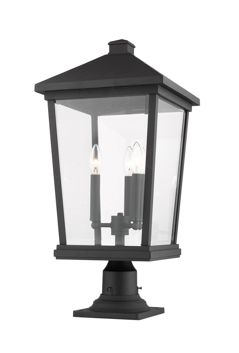 Lanterne extérieure sur socle Beacon - Noir 32" by Z-Lite | Luminaires & cie