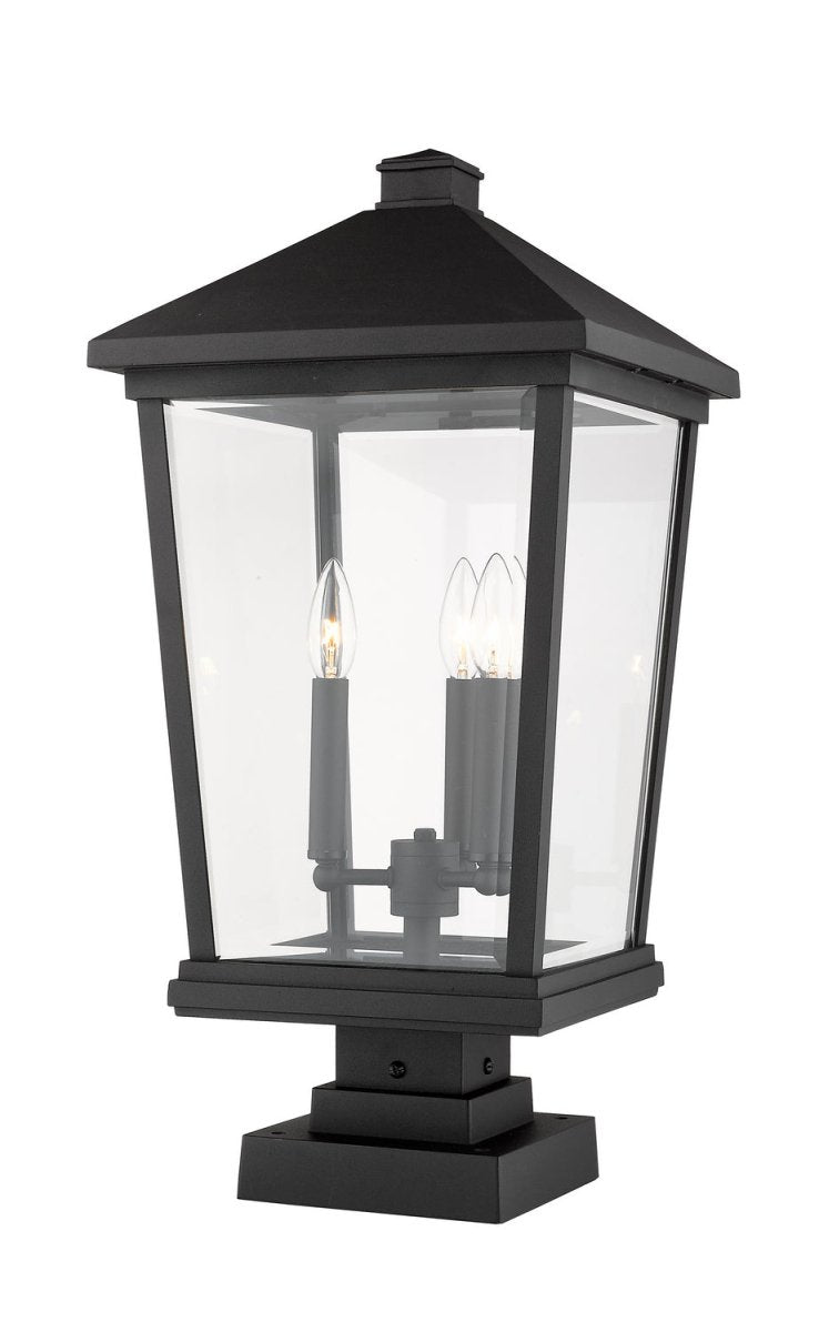 Lanterne extérieure sur socle Beacon - Noir 32" by Z-Lite | Luminaires & cie