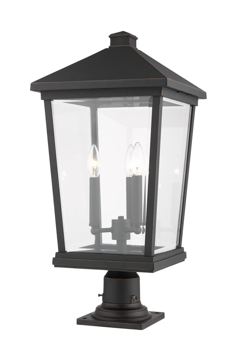 Lanterne extérieure sur socle Beacon - Noir 32" by Z-Lite | Luminaires & cie
