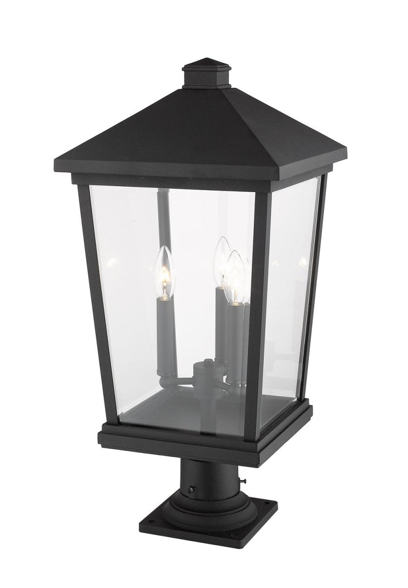 Lanterne extérieure sur socle Beacon - Noir 32" by Z-Lite | Luminaires & cie