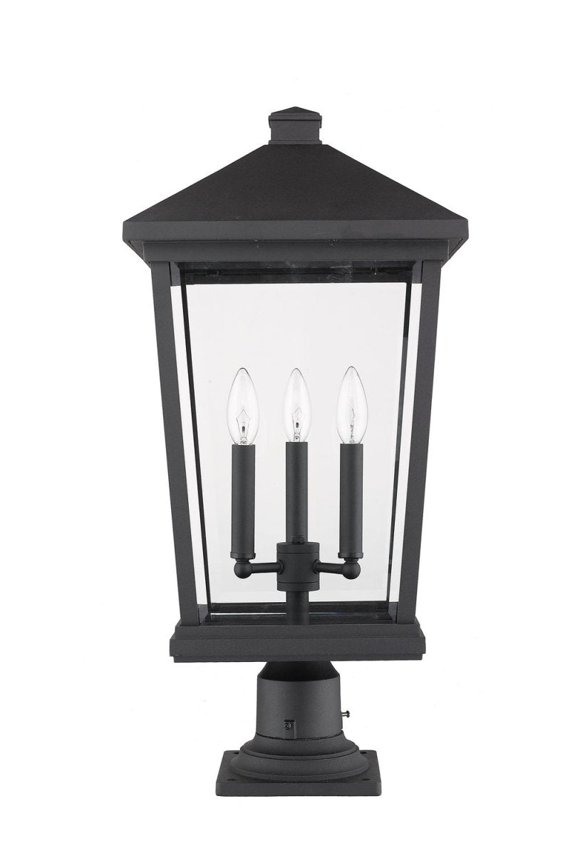 Lanterne extérieure sur socle Beacon - Noir 32" by Z-Lite | Luminaires & cie