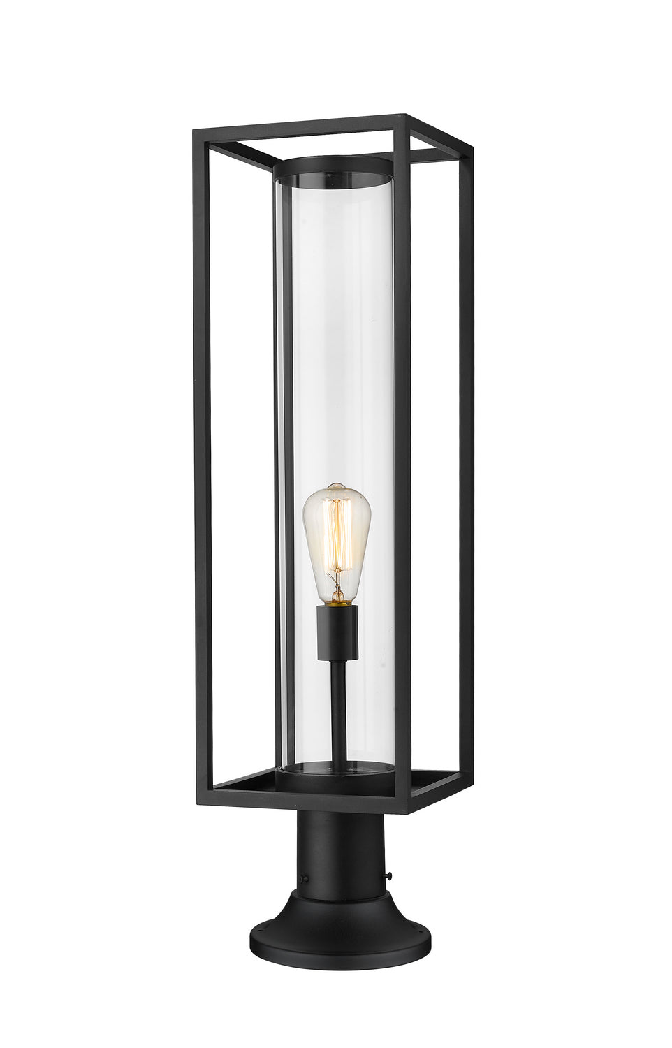Lanterne extérieure sur socle Dunbroch Rond, Noir, 29 3/4" – Z-Lite