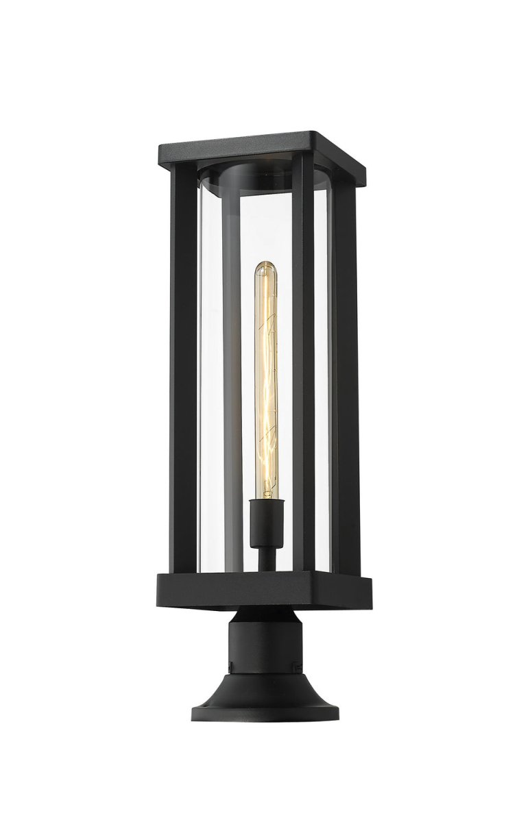 Lanterne extérieure sur socle Glenwood - Rond 22" by Z-Lite | Luminaires & cie