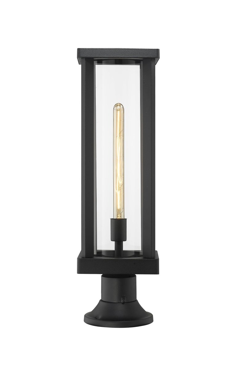 Lanterne extérieure sur socle Glenwood - Carré 17 1/2" by Z-Lite | Luminaires & cie