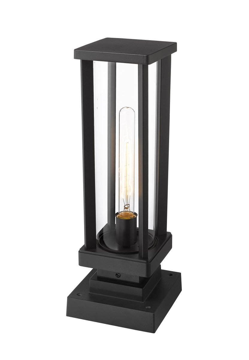 Lanterne extérieure sur socle Glenwood - Carré 17 1/2" by Z-Lite | Luminaires & cie