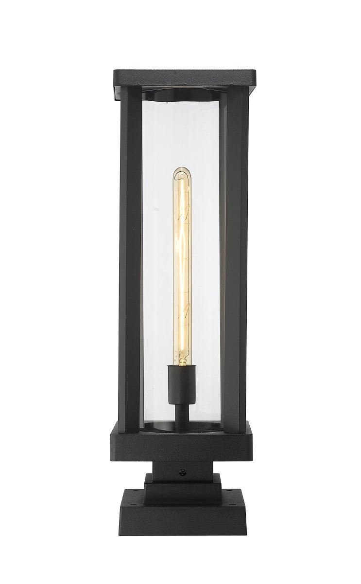 Lanterne extérieure sur socle Glenwood - Carré 17 1/2" by Z-Lite | Luminaires & cie