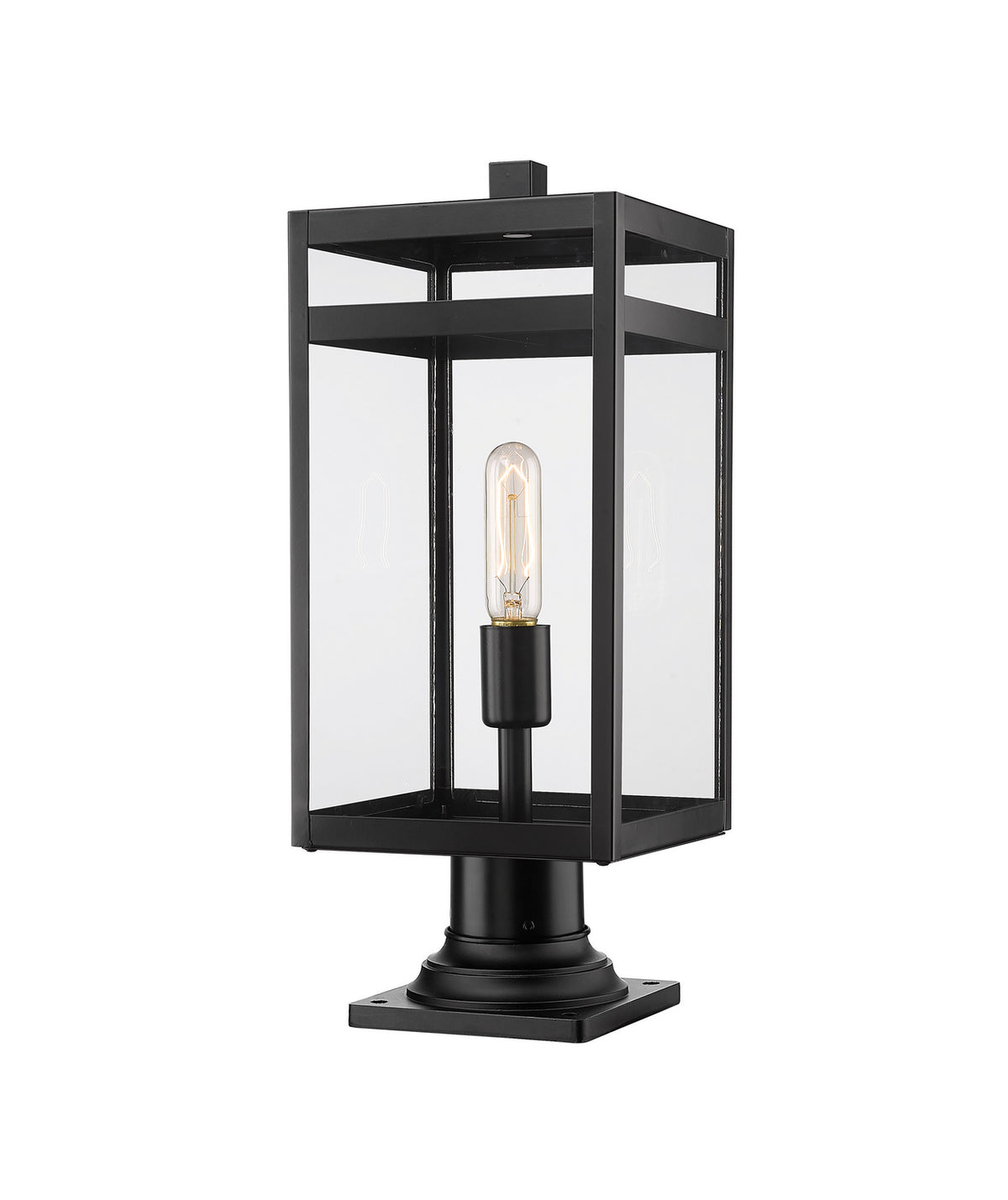 Lanterne extérieure sur socle Nuri Carré, 19 3/4" – Z-Lite