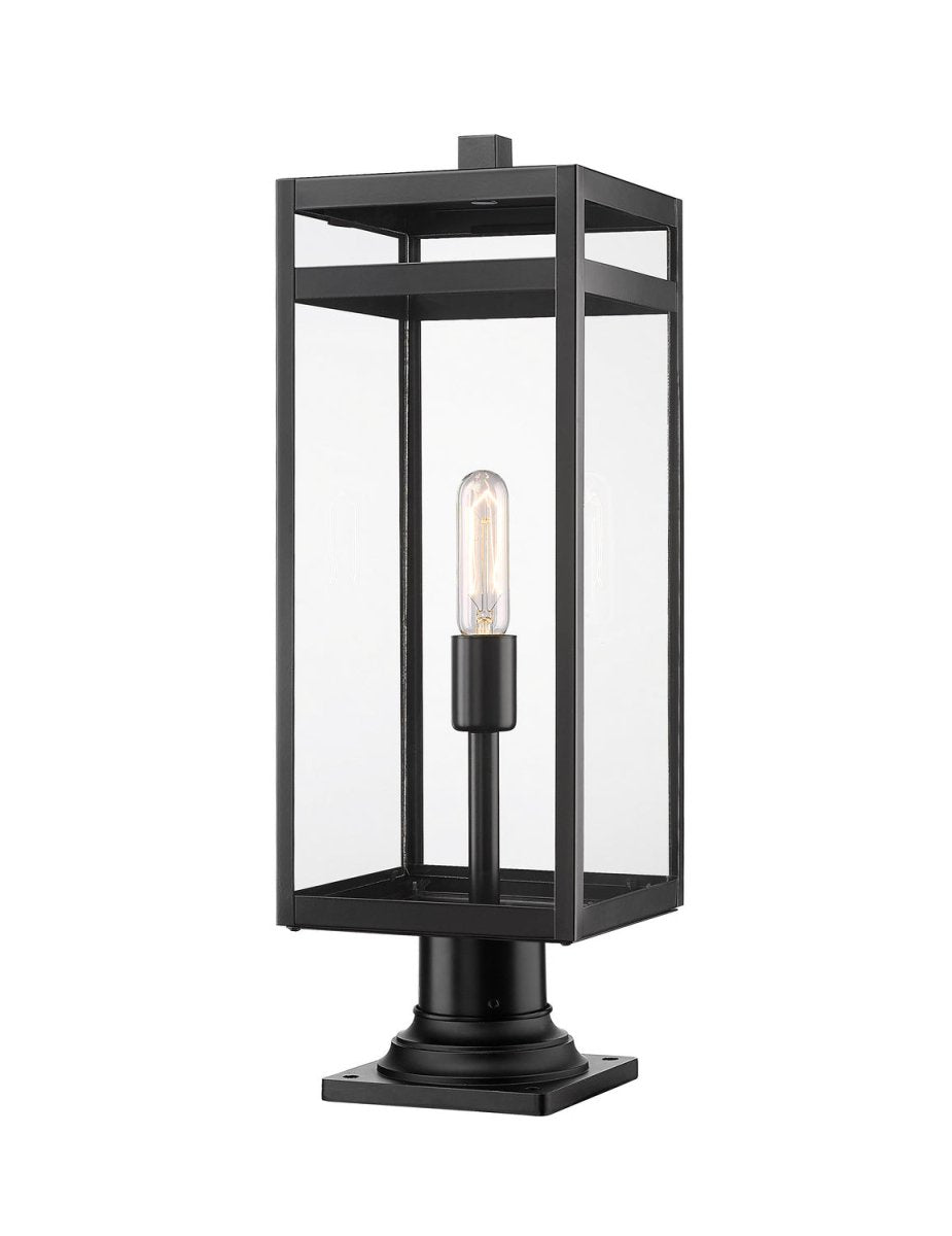 Lanterne extérieure sur socle Nuri - Carré 23 1/2" by Z-Lite | Luminaires & cie