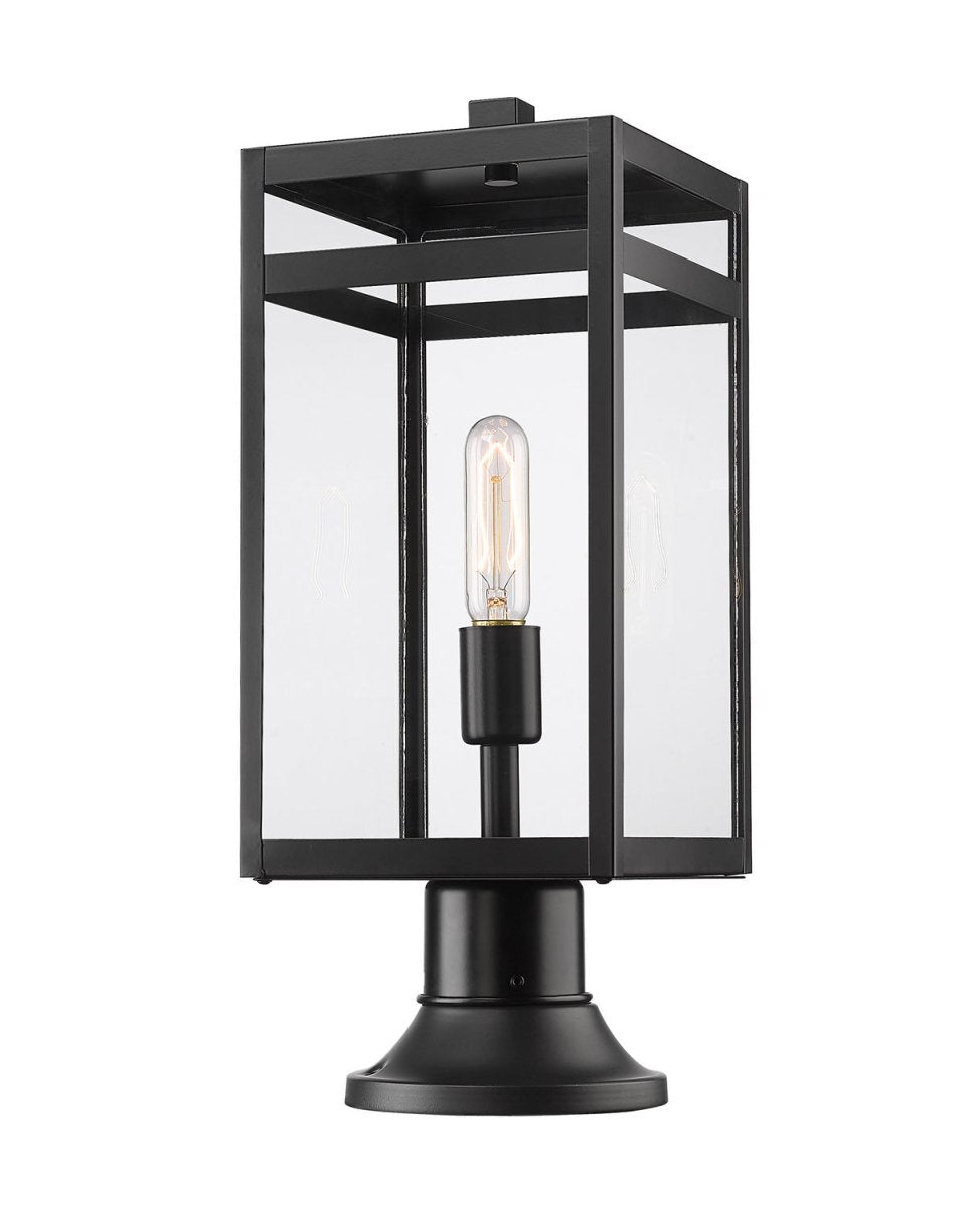 Lanterne extérieure sur socle Nuri - Rond 19 3/4" by Z-Lite | Luminaires & cie