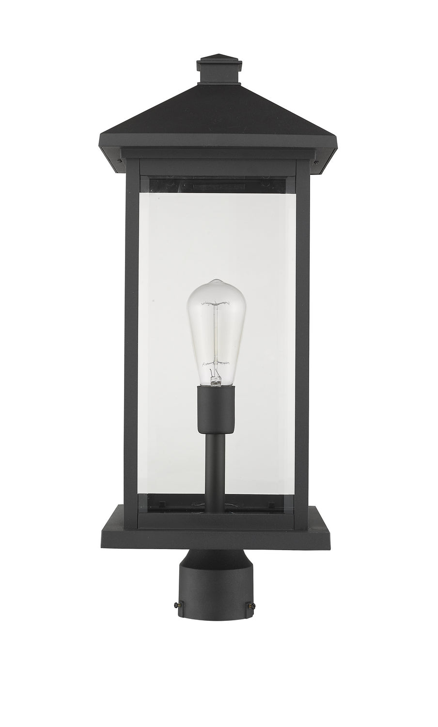 Lanterne extérieure sur socle Portland Noir, 9 1/2", 24" – vue 5
