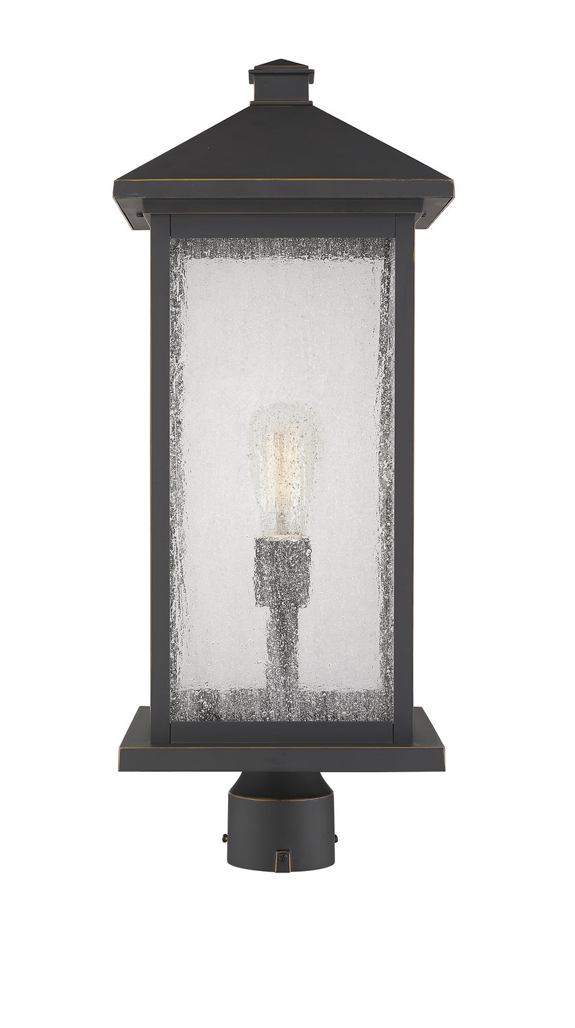 Lanterne extérieure sur socle Portland Bronze huilé, 9 1/2", 24" – Z-Lite
