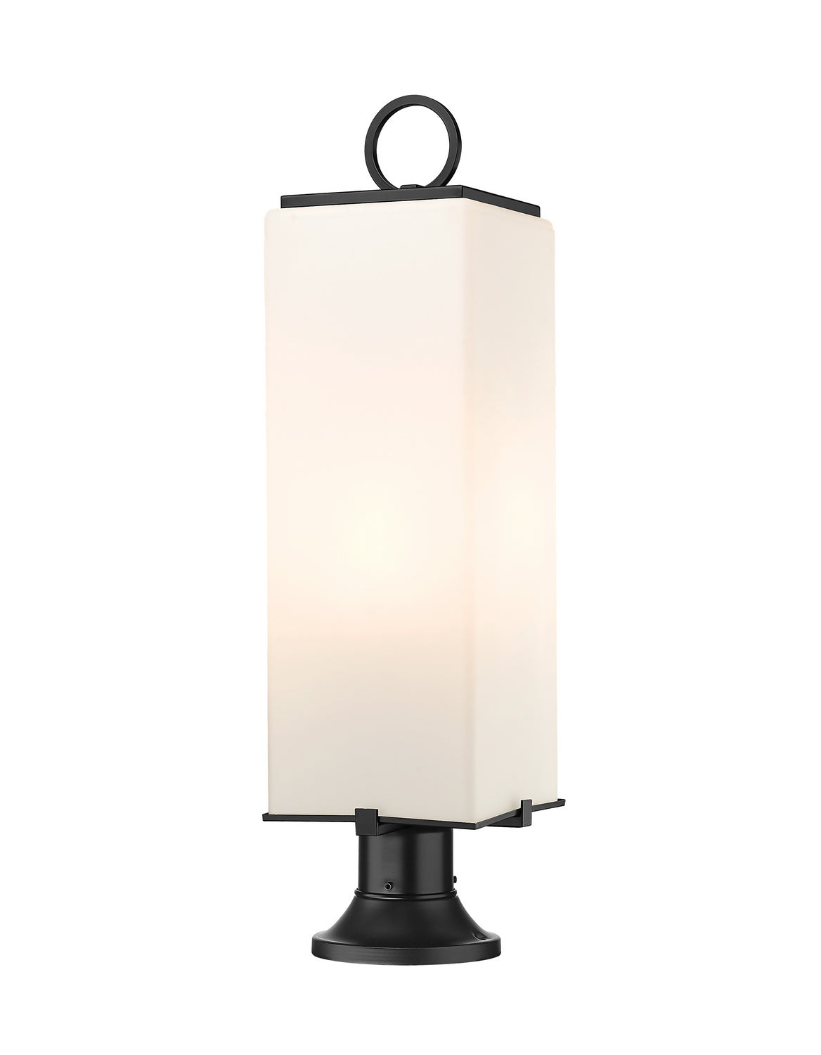 Lanterne extérieure sur socle Sana Rond, Opale blanc, 8 1/4" – Z-Lite