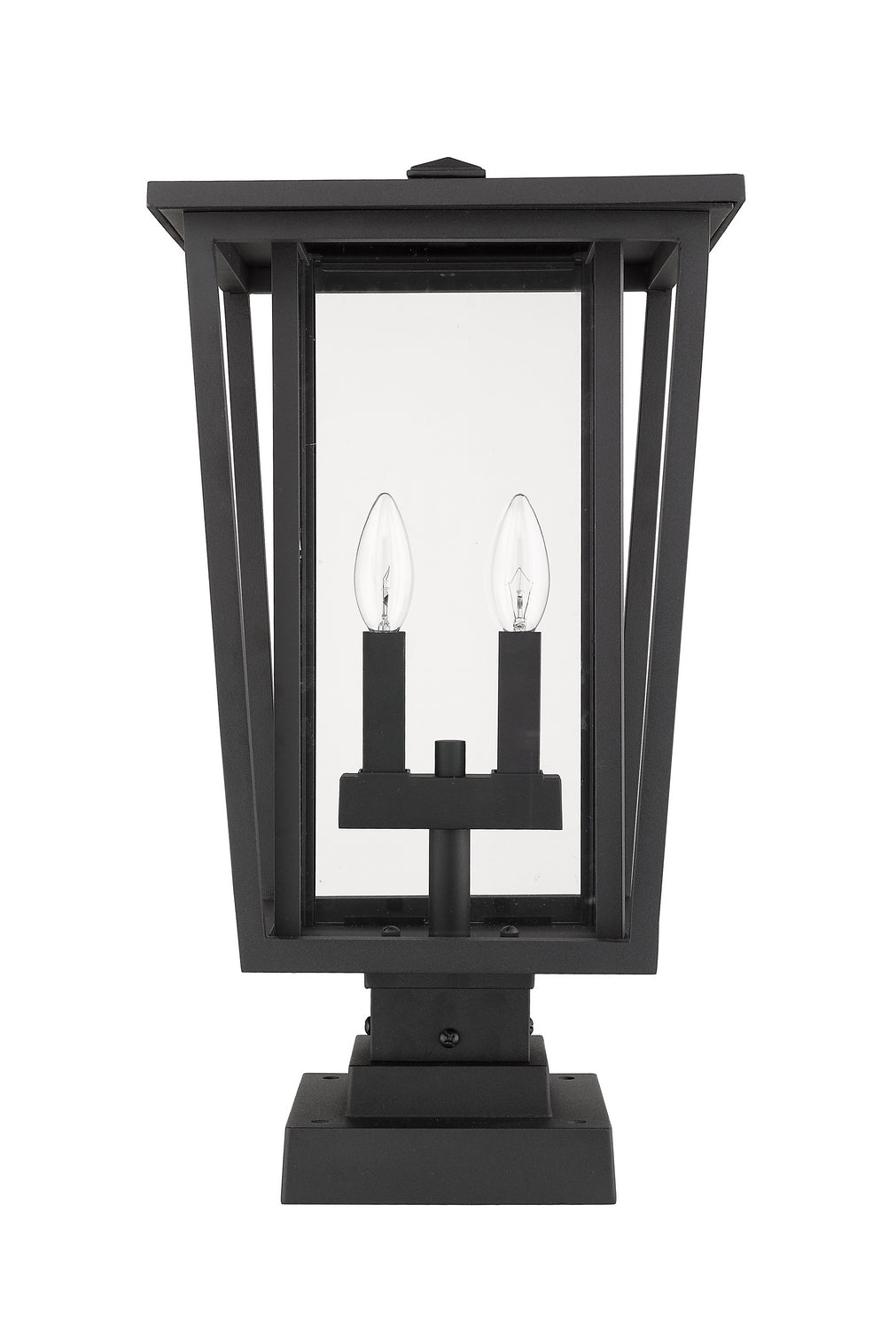 Lanterne extérieure sur socle Seoul Carré, Noir, 11 1/4" – vue 4