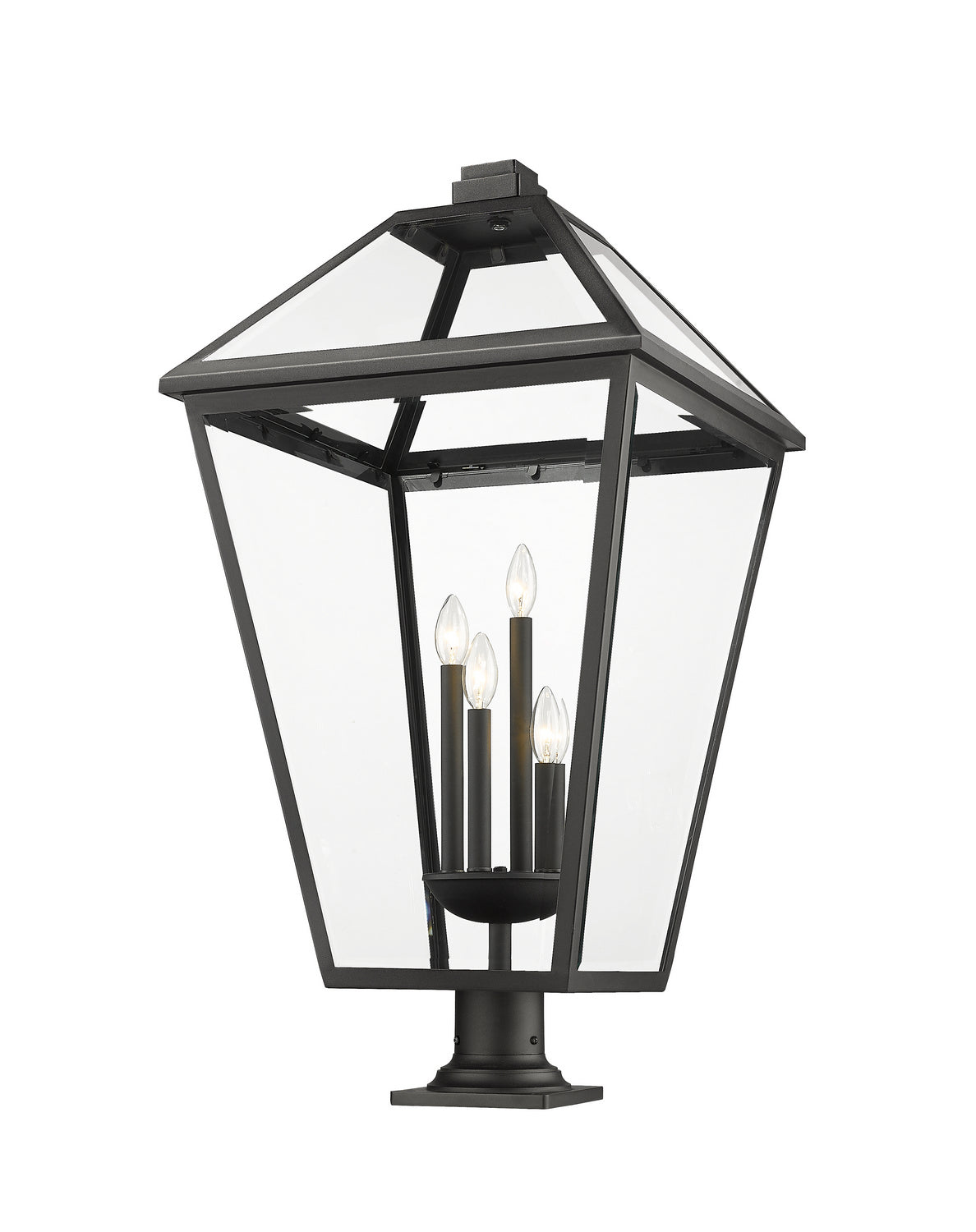 Lanterne extérieure sur socle Talbot Rond, Noir, 19 1/2" – Z-Lite