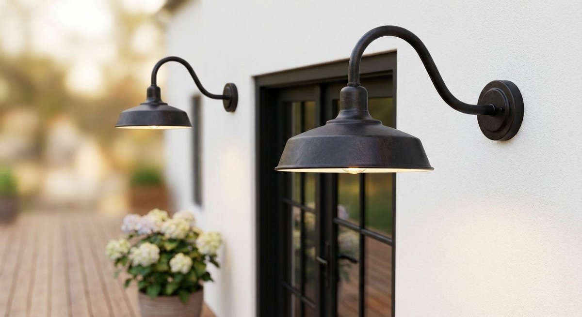 Lanterne murale extérieure Barn Light - Blanc texturé extérieur 16" StoneStrong by Visual Comfort Studio | Luminaires & cie