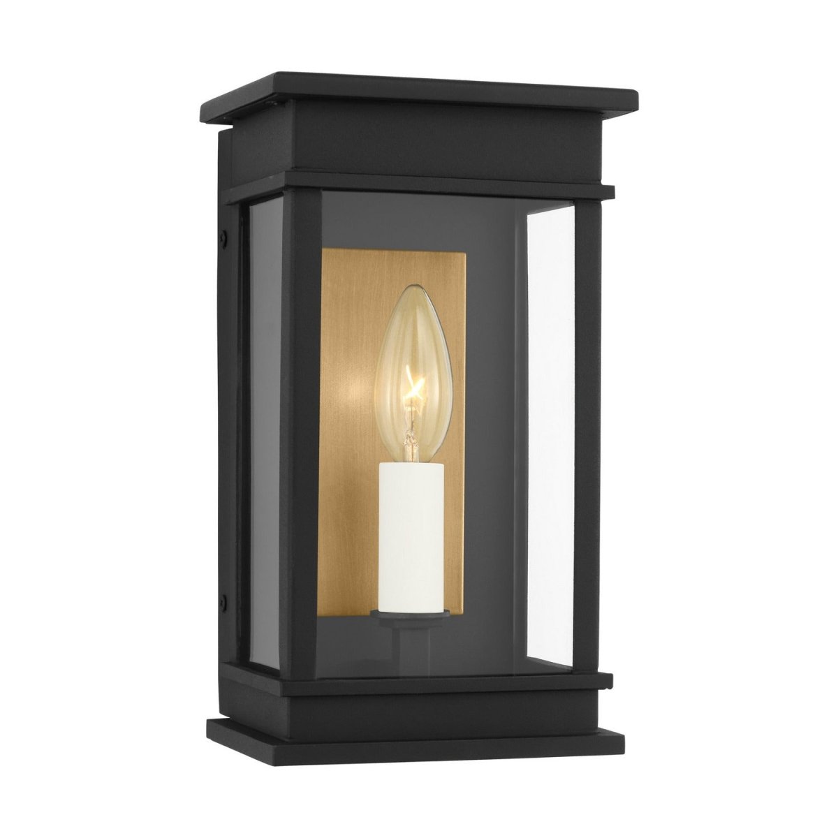 Lanterne murale extérieure Cupertino - Noir texturé 15 1/2" by Visual Comfort Studio | Luminaires & cie