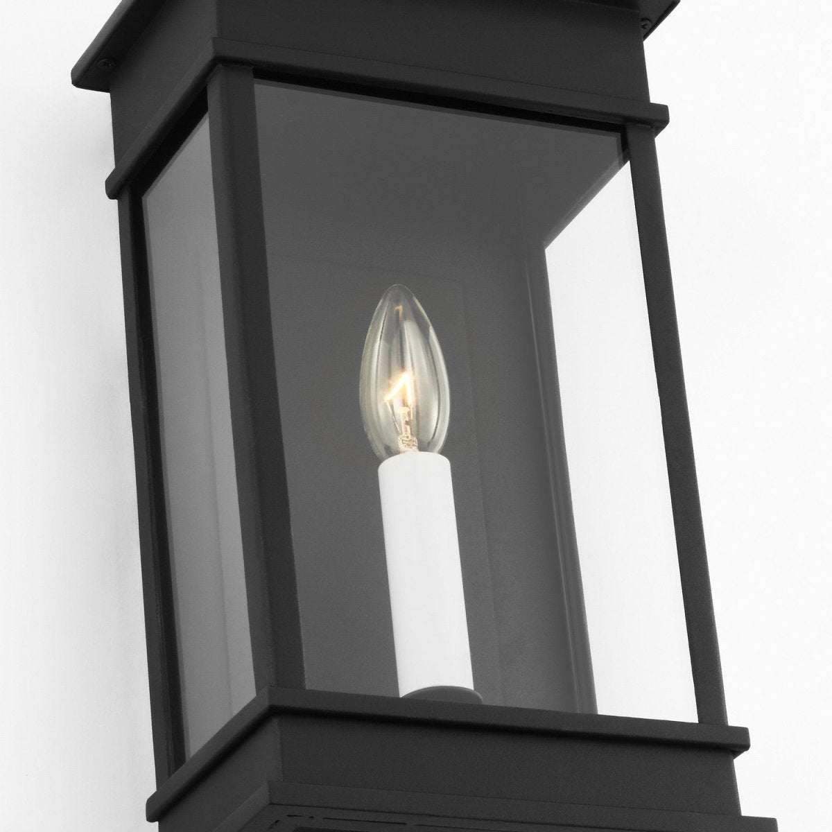 Lanterne murale extérieure Cupertino - Noir texturé 10 1/4" by Visual Comfort Studio | Luminaires & cie