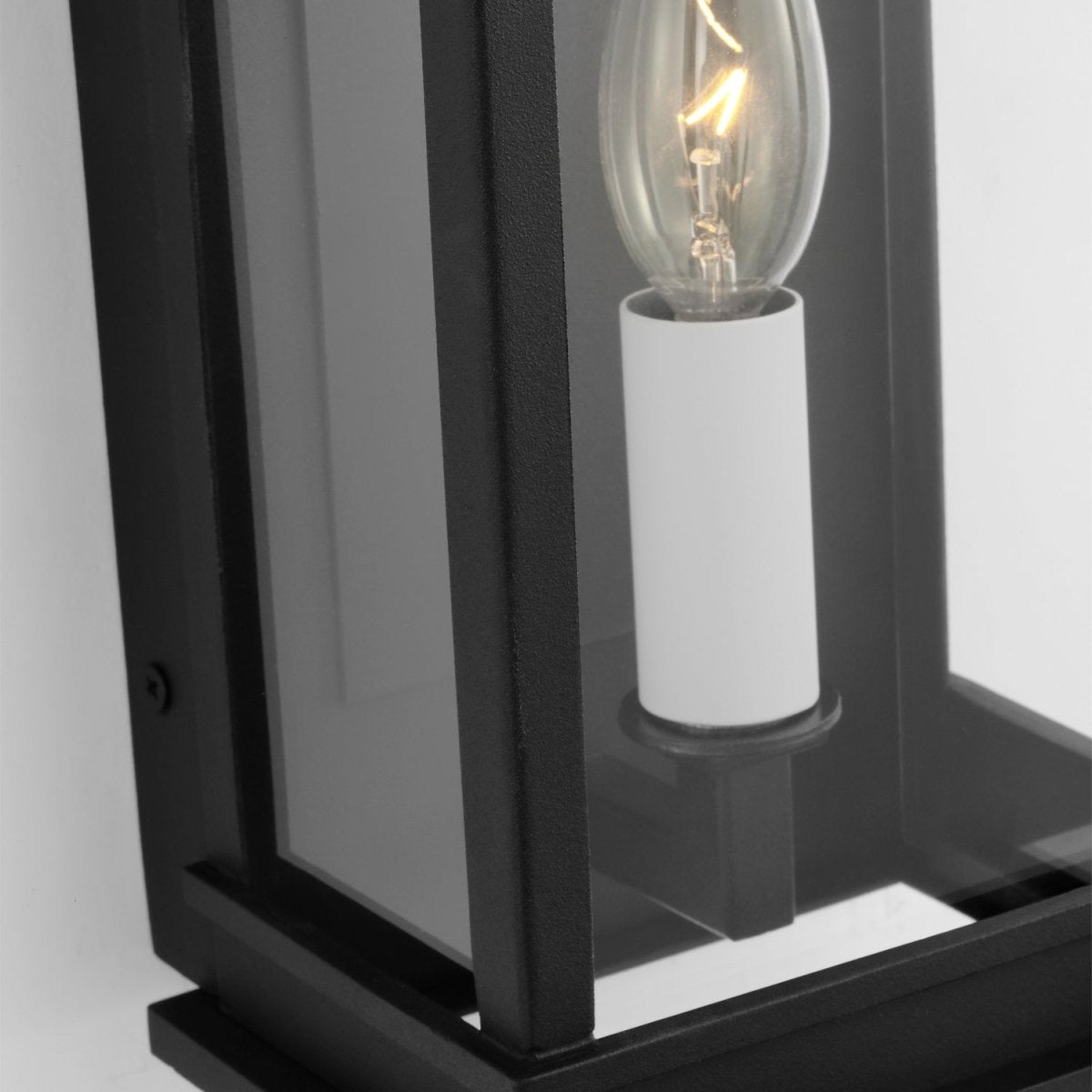 Lanterne murale extérieure Cupertino - Noir texturé 10 1/4" by Visual Comfort Studio | Luminaires & cie