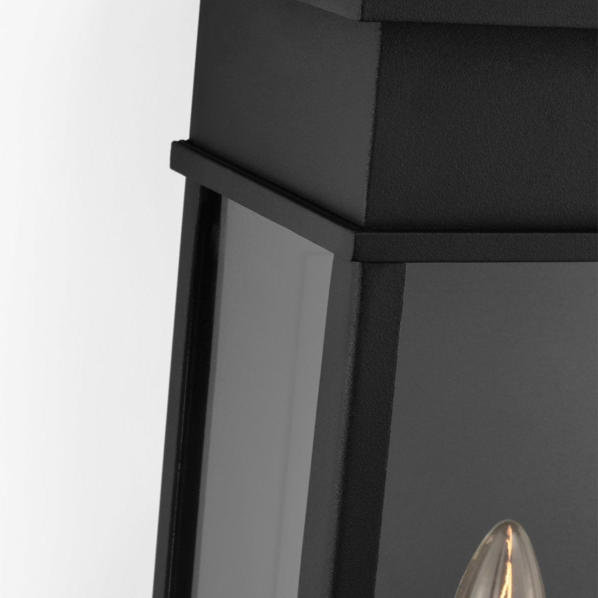 Lanterne murale extérieure Cupertino - Noir texturé 10 1/4" by Visual Comfort Studio | Luminaires & cie