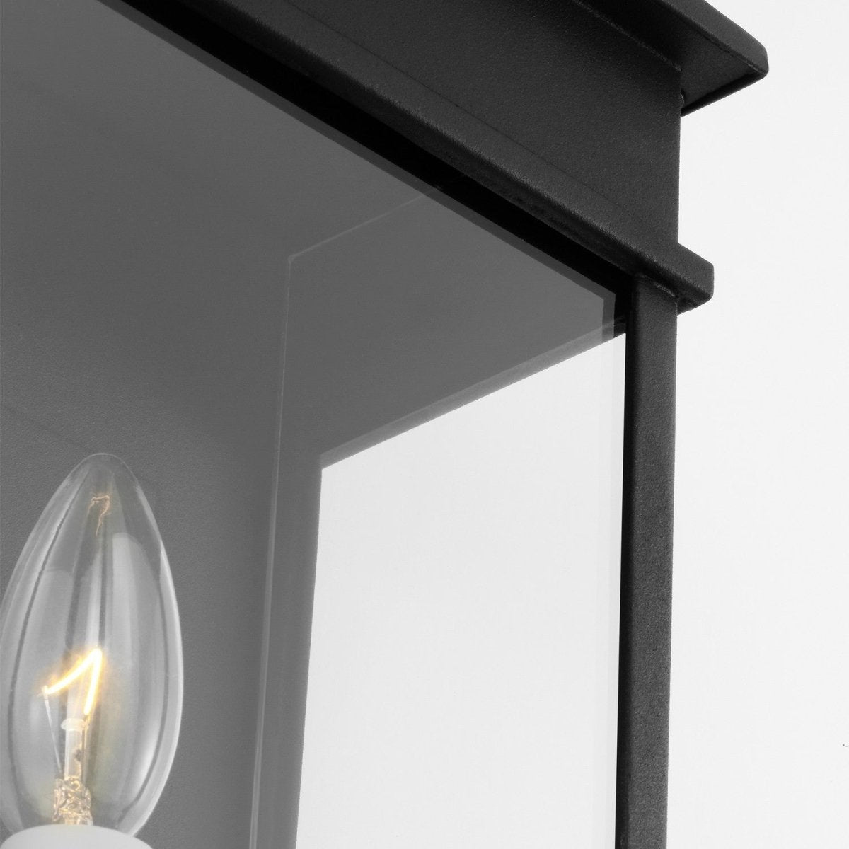 Lanterne murale extérieure Cupertino - Noir texturé 10 1/4" by Visual Comfort Studio | Luminaires & cie