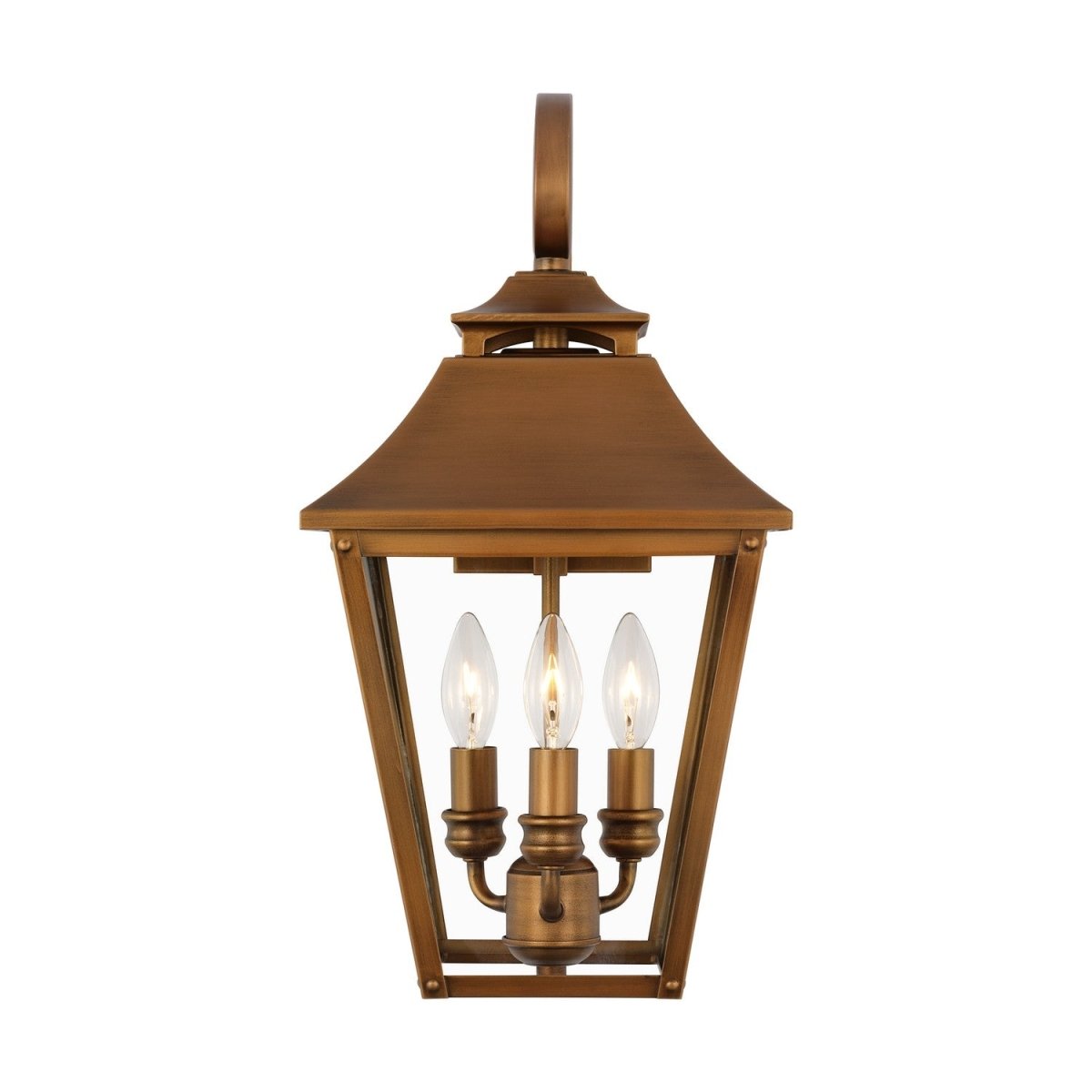 Lanterne murale extérieure Galena - Cuivre naturel 19" by Visual Comfort Studio | Luminaires & cie