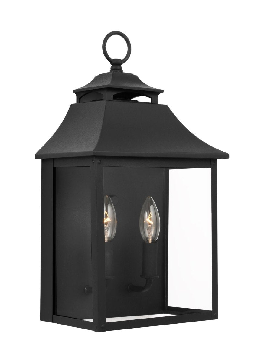 Lanterne murale extérieure Galena - Noir texturé 33 3/8" by Visual Comfort Studio | Luminaires & cie