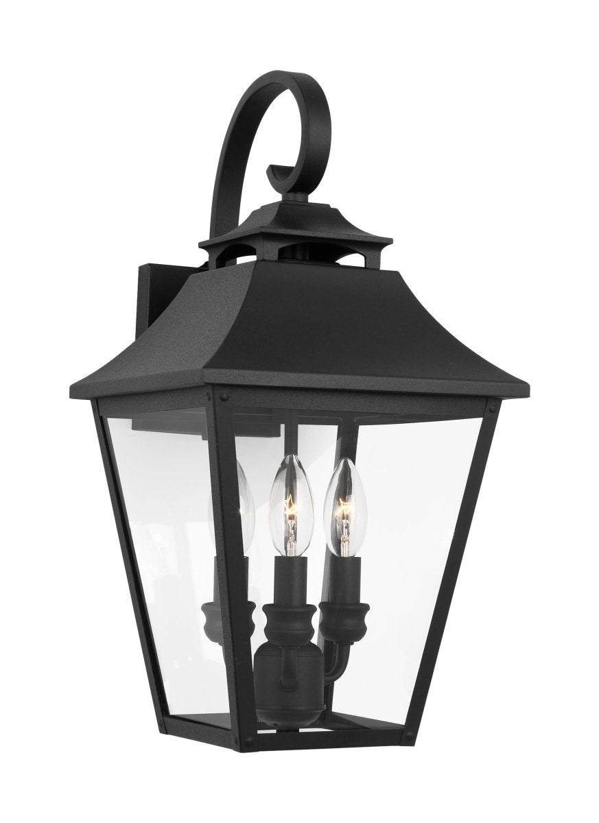 Lanterne murale extérieure Galena - Noir texturé 33 3/8" by Visual Comfort Studio | Luminaires & cie