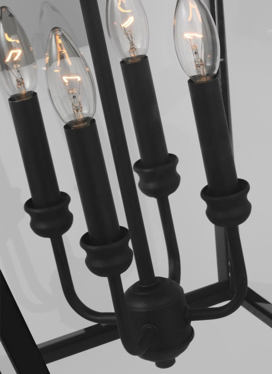 Lanterne murale extérieure Galena - Noir texturé 33 3/8" by Visual Comfort Studio | Luminaires & cie