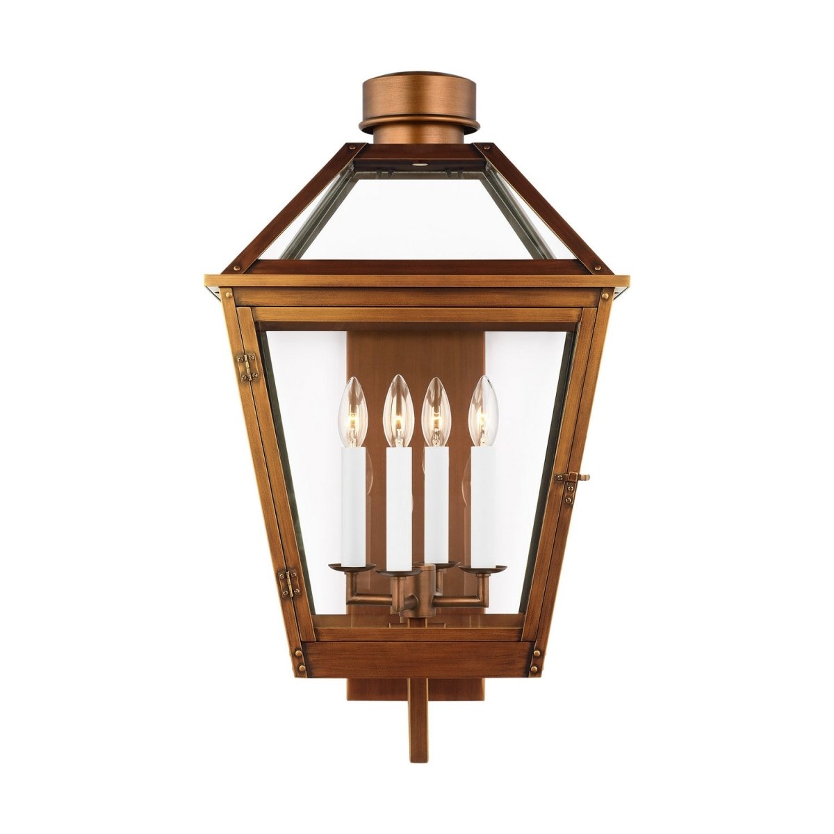 Lanterne murale extérieure Hyannis - Cuivre naturel 15 3/4" by Visual Comfort Studio | Luminaires & cie