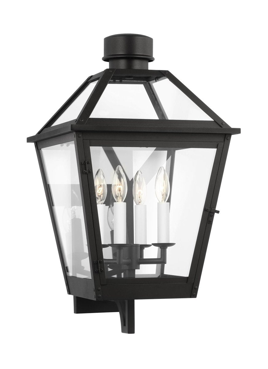Lanterne murale extérieure Hyannis - Noir texturé 6 1/2" by Visual Comfort Studio | Luminaires & cie