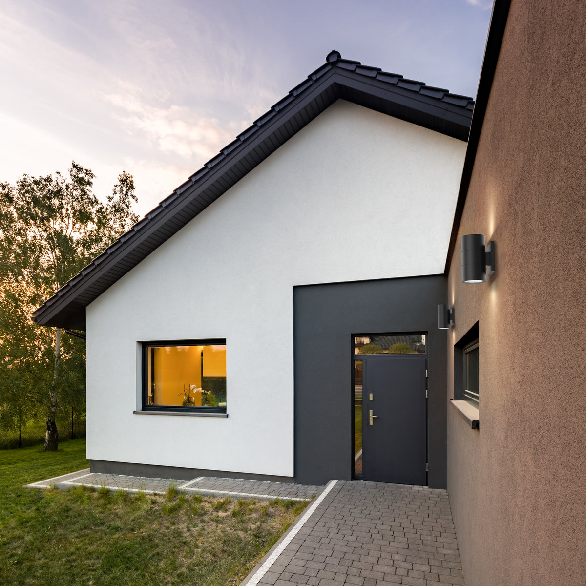 Lanterne murale extérieure Lund Noir – vue 3