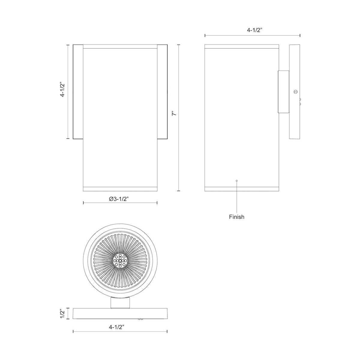 Lanterne murale extérieure Nordic 7" – vue 2