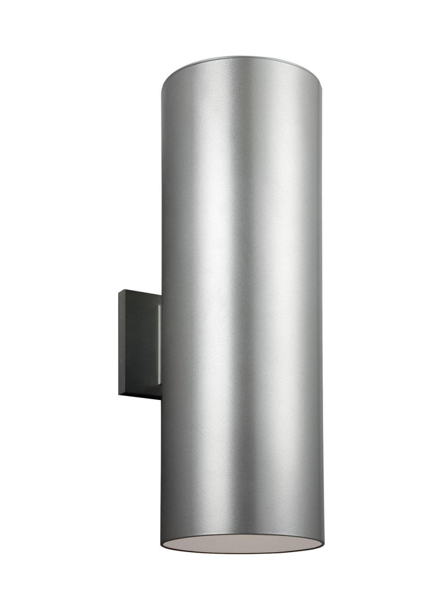 Lanterne murale extérieure Outdoor Cylinders - Nickel brossé peint 18 1/4" by Visual Comfort Studio | Luminaires & cie