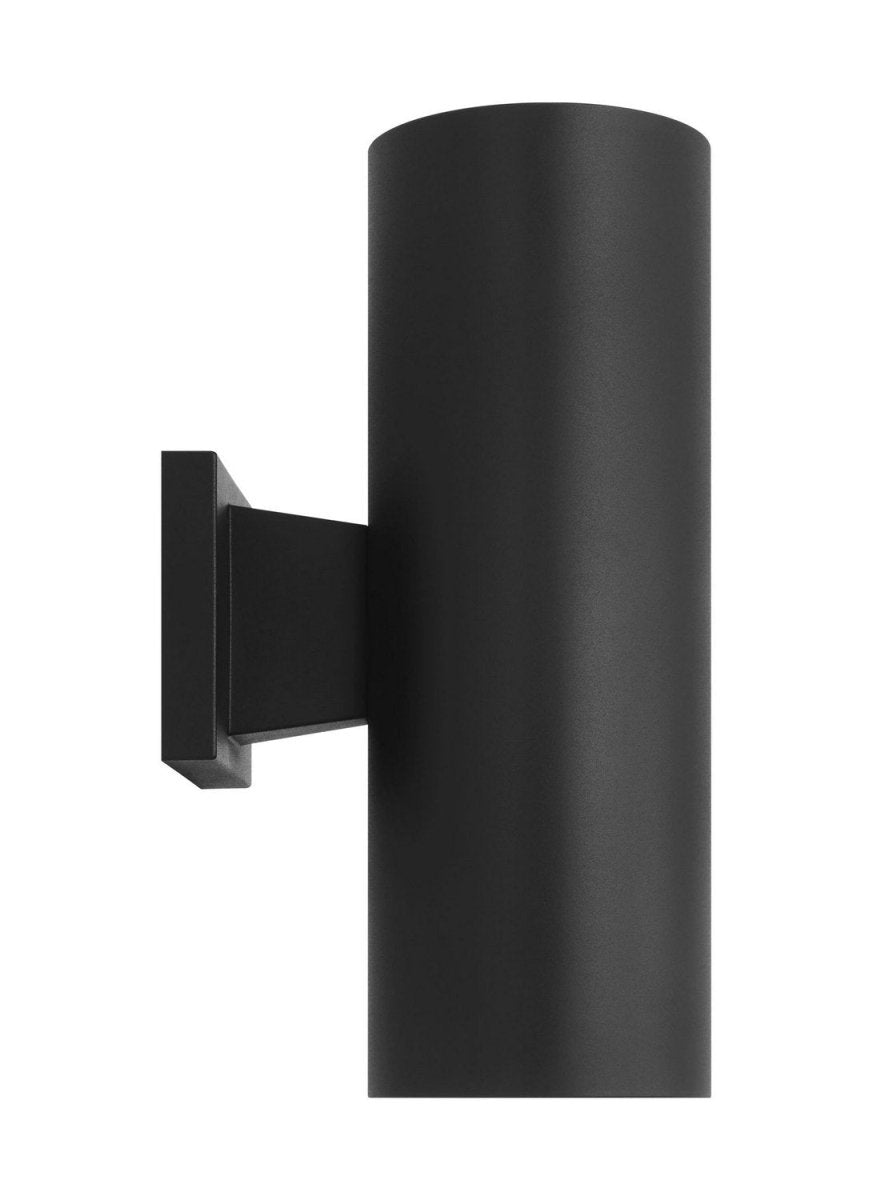 Lanterne murale extérieure Outdoor Cylinders - Noir texturé 18" by Visual Comfort Studio | Luminaires & cie