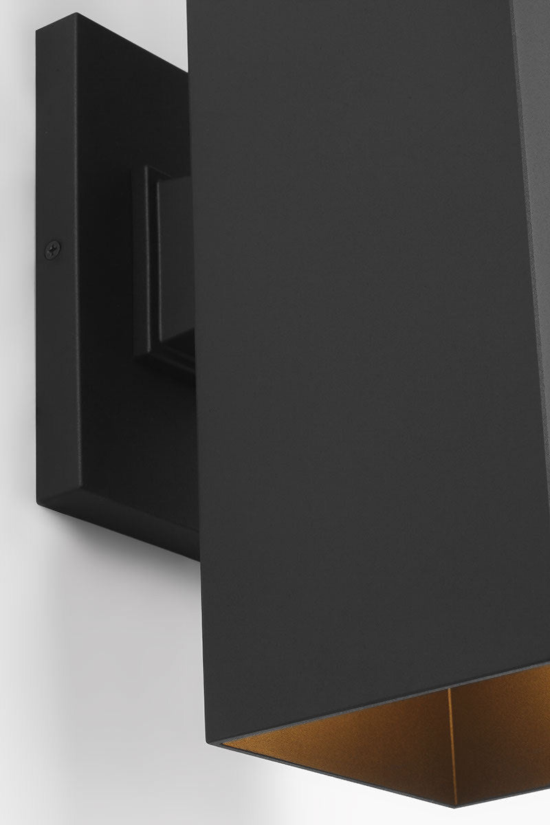 Lanterne murale extérieure Pohl - Textured Black 18.5 by Visual Comfort Studio | Luminaires & cie
