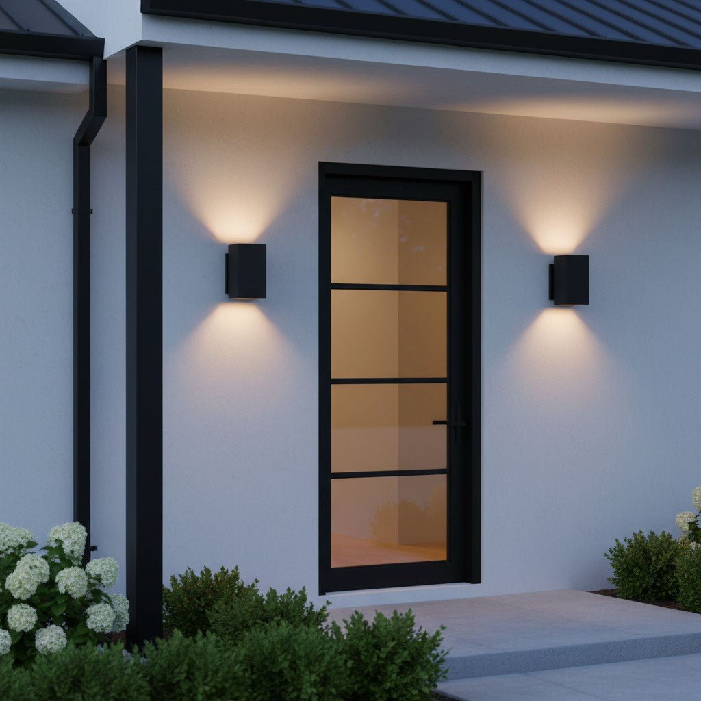 Lanterne murale extérieure Pohl - Textured Black 18.5 by Visual Comfort Studio | Luminaires & cie