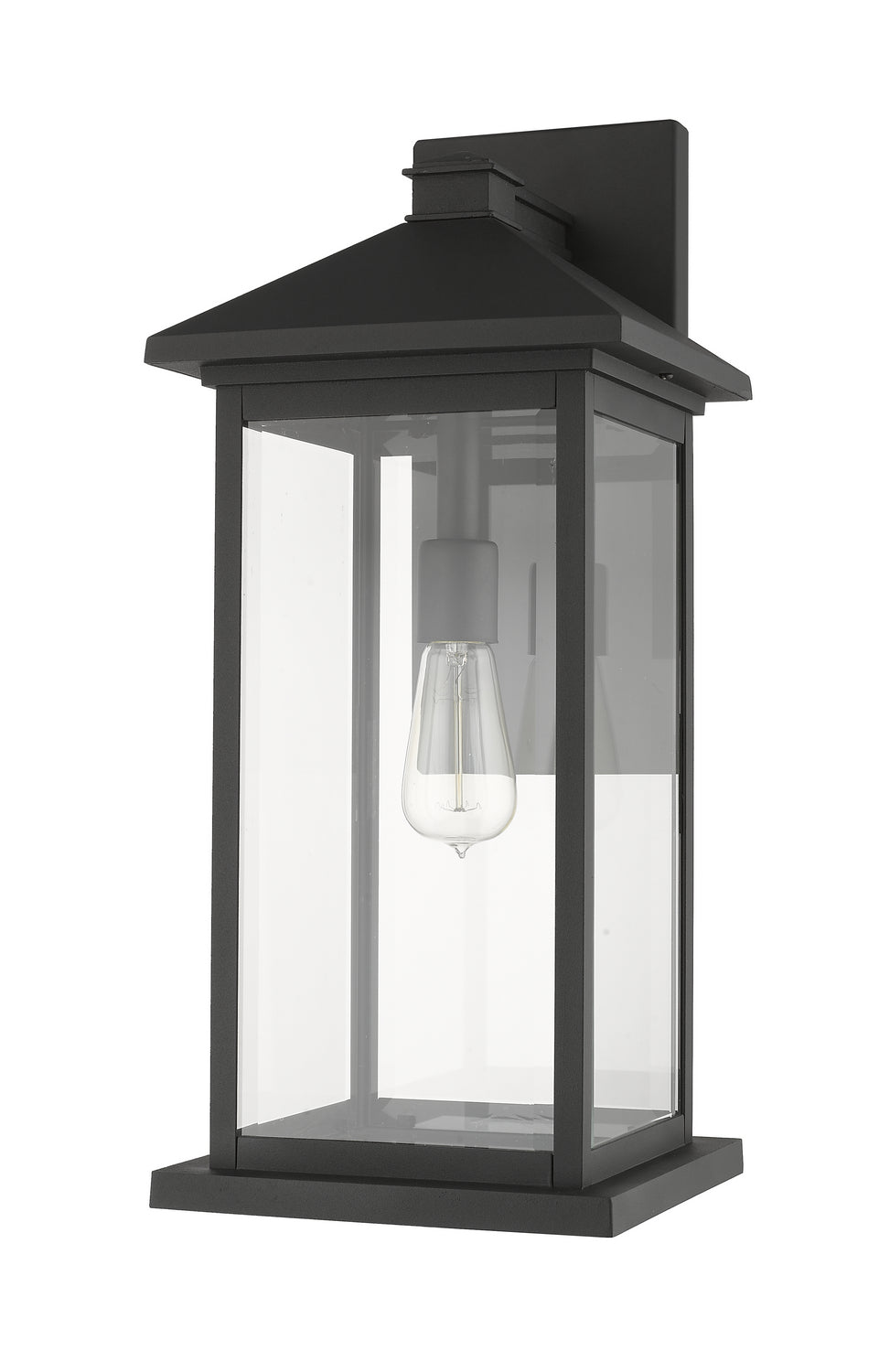 Lanterne murale extérieure Portland Noir, 9 1/2", 22" – vue 5